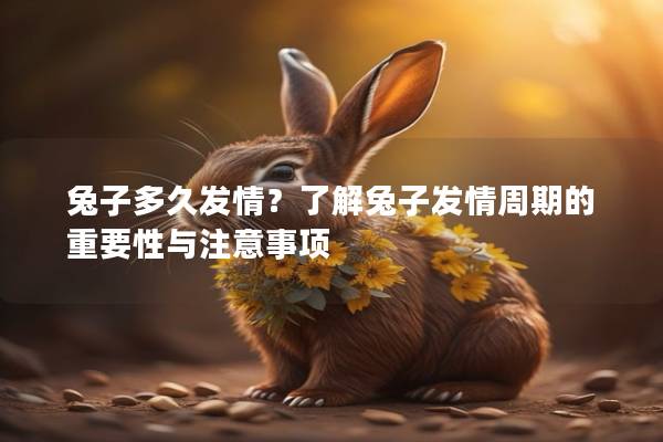 兔子多久发情？了解兔子发情周期的重要性与注意事项